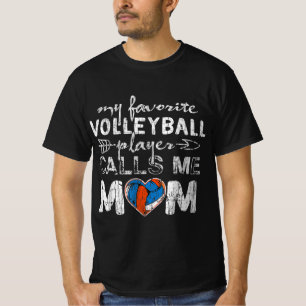 Camiseta Meu Jogador De Voleibol Favorito Me Chama Mãe Dive