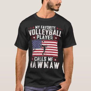 Camiseta Meu Jogador De Voleibol Favorito Me Chama Mawmaw M