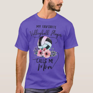 Camiseta Meu Jogador De Voleibol Favorito Me Chame De Mãe