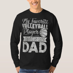 Camiseta Meu Jogador De Voleibol Me Chama De Voleibol De Pa