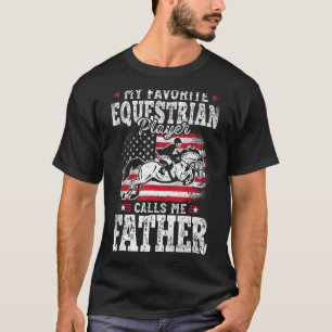 Camiseta Meu Jogador Equestre Favorito Me Chama Padre Fath