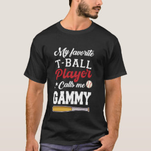 Camiseta Meu jogador favorito de T-Ball me chama de Vó dia