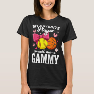 Camiseta Meu jogador favorito me chama de Gammy Softbol Bei