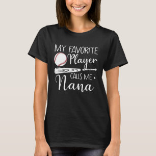 Camiseta Meu Jogador Favorito Me Chama De Nana Baseball