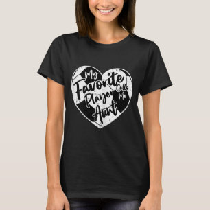 Camiseta Meu jogador favorito me chama de tia coração de fu