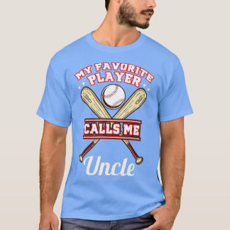 Camiseta Meu Jogador Favorito Me Chama De Tio Baseball
