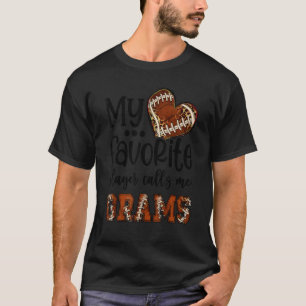 Camiseta Meu Jogador Favorito Me Chama Grams Futebol Heart