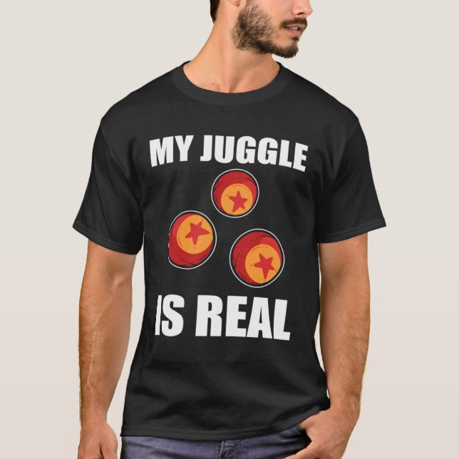 Camiseta Meu Juggle É Realmente Malabarista (Frente)