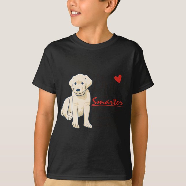Camiseta Meu labrador retriever é mais esperto (Frente)