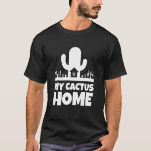 Camiseta Meu Lar de Cactus Jardim Suculento Plantio Deser