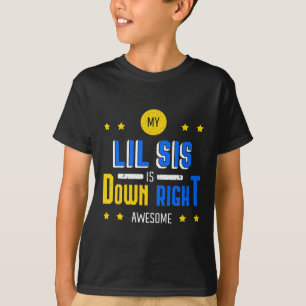 Camiseta Meu Lil Sis Está Abaixo A Síndrome Incrível Awa