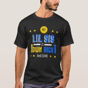 Camiseta Meu Lil Sis Está Abaixo A Síndrome Incrível Awa