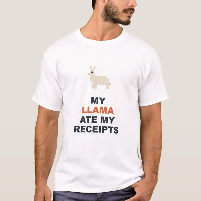 Camiseta Meu Llama Comeu Meus Recibos (Frente)
