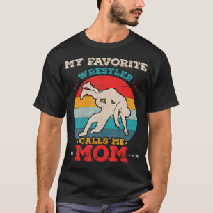 Camiseta Meu Lutador Favorito Me Chama de Mãe Engraçado Lut