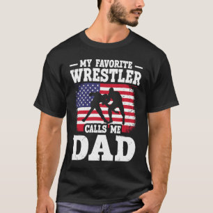 Camiseta Meu Lutador Favorito Me Chama de Pai Bandeira dos