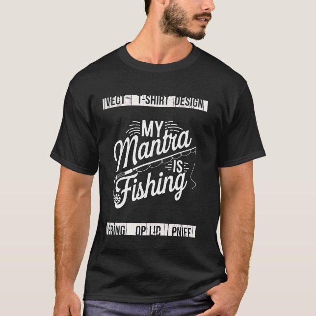 Camiseta Meu Mantra É Pescar (Frente)