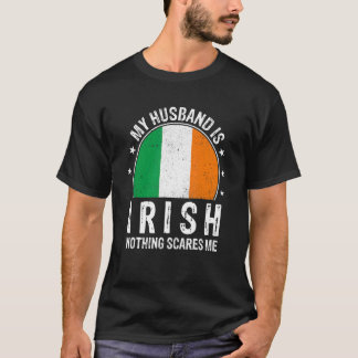 Camiseta Meu Marido É Irlandês Nada Me Assusta Marido Irlan
