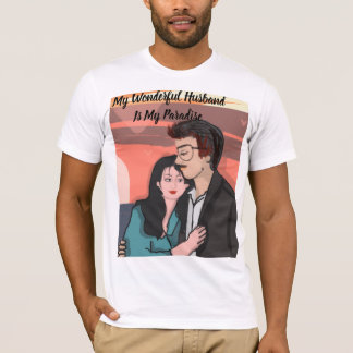 Camiseta Meu marido é meu paraíso