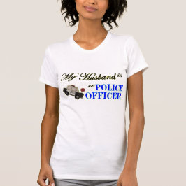 Camiseta Meu marido é um agente da polícia!