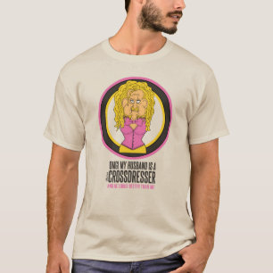 Camiseta Meu marido é um desenho engraçado de cruzado