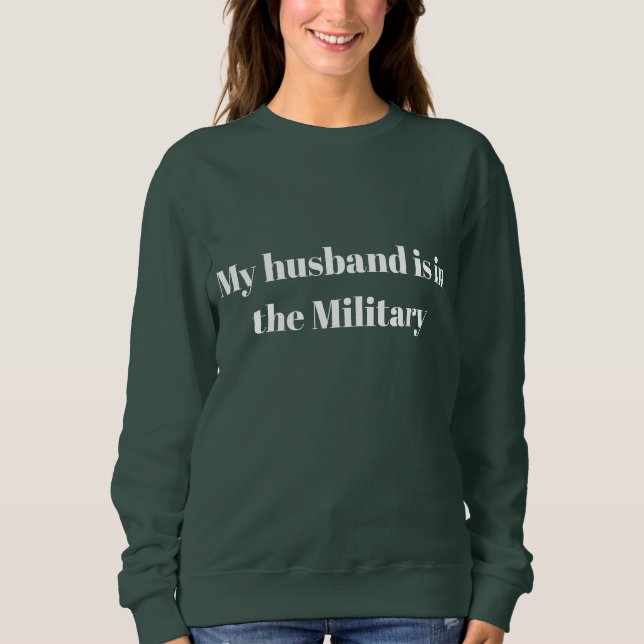 Camiseta Meu marido está no exército (Frente)