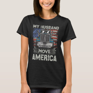 Camiseta Meu Marido Movimenta Caminhão-Caminhão Americano S