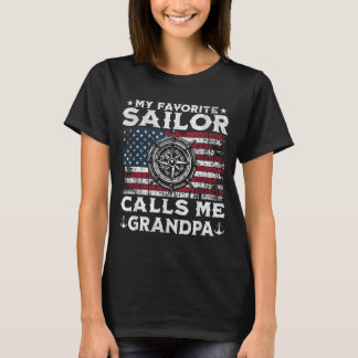 Camiseta Meu Marinheiro Favorito Me Chama De Vovô Orgulhoso