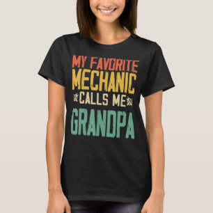 Camiseta Meu Mecânico Favorito Me Chama De Vovô Vintage Ret