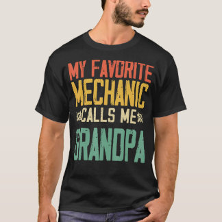 Camiseta Meu Mecânico Favorito Me Chama De Vovô Vintage Ret
