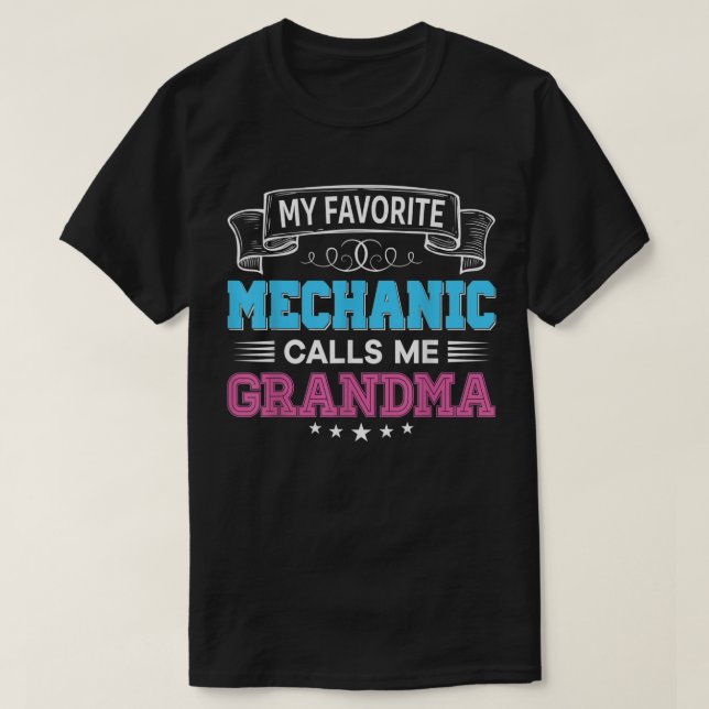 Camiseta Meu Mecânico Favorito Me Chama Pai Mãe Mama (Frente do Design)
