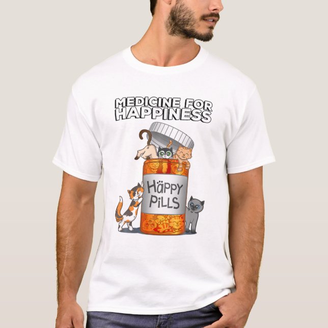 Camiseta Meu Medicamento Para Felicidade Chamado (Frente)