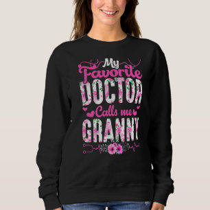 Camiseta Meu Médico Favorito Me Chama De Avó Flores Mãe