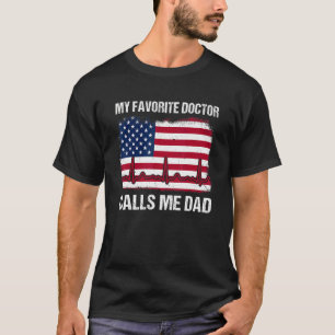 Camiseta Meu Médico Favorito Me Chama De Pai Que Sinalizamo