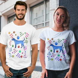 Camiseta Meu Melhor Amigo Cachorro Caminha Comigo Pata Bran