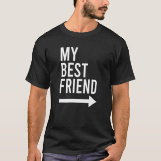 Camiseta Meu Melhor Amigo Com Seta Apontando Bestial Esquer