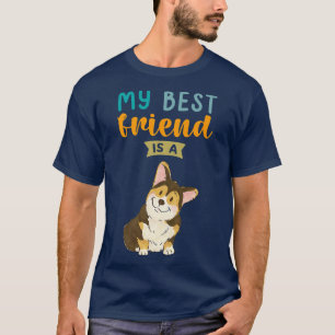 Camiseta Meu melhor amigo é um amante de cães de córrego tr