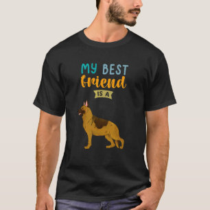 Camiseta Meu Melhor Amigo É Um Cão Pastor Alemão Gsd