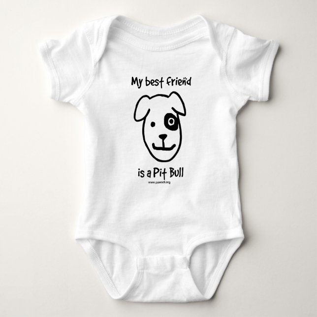 Camiseta Meu melhor amigo é um pit bull (Frente)