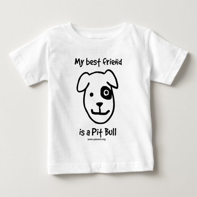 Camiseta Meu melhor amigo é um pit bull (Frente)