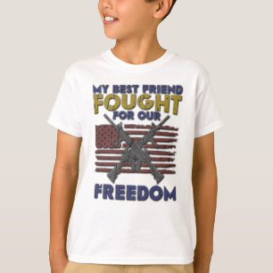 Camiseta Meu melhor amigo lutou pela nossa liberdade - Vete