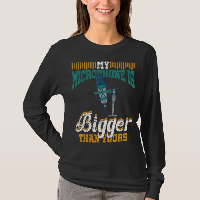 Camiseta Meu Microfone É Maior Que Seu Podcast (Frente)