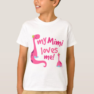 Camiseta Meu Mimi amam-me dinossauro