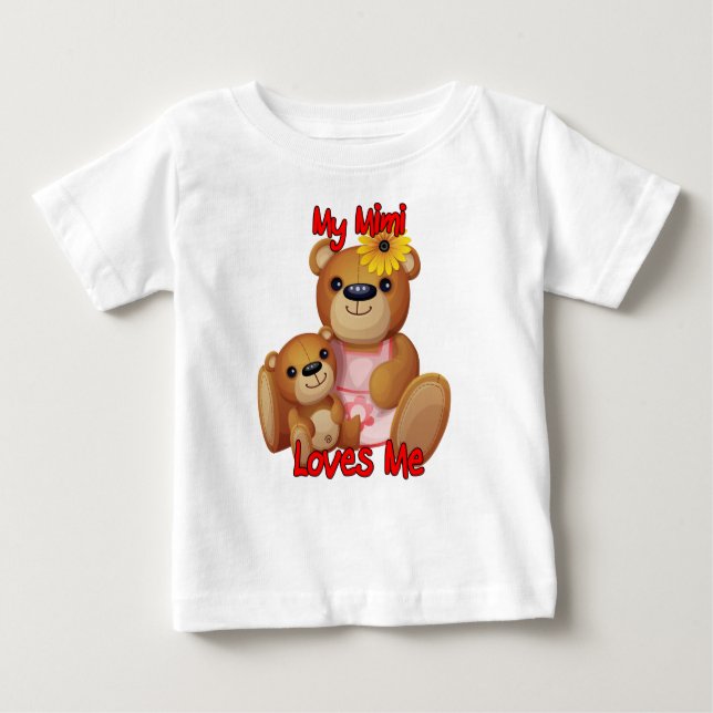 Camiseta Meu Mimi amam-me urso de ursinho (Frente)