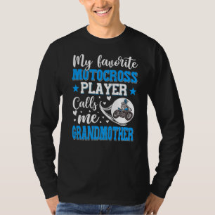 Camiseta Meu Motocross Player Favorito Me Chama Avó