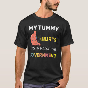 Camiseta Meu múmia dói e eu estou brava no Governo