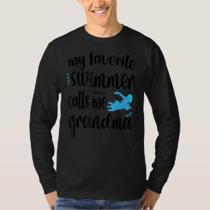 Camiseta Meu Nadador Favorito Me Chama Avó Natação