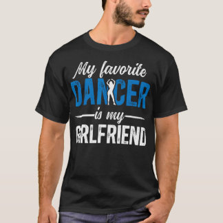 Camiseta Meu Namorado Dançarino Favorito Dança Namorado De 
