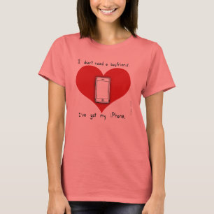 Camiseta Meu namorado do iPhone