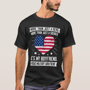 Camiseta Meu Namorado Orgulhoso Namorada militar Soldier Gi