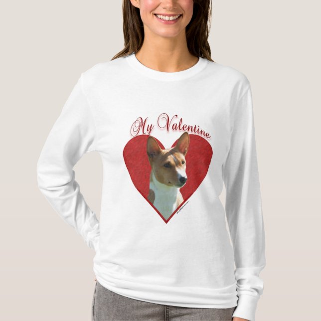 Camiseta Meu Namorados Chestnut Basenji (Frente)